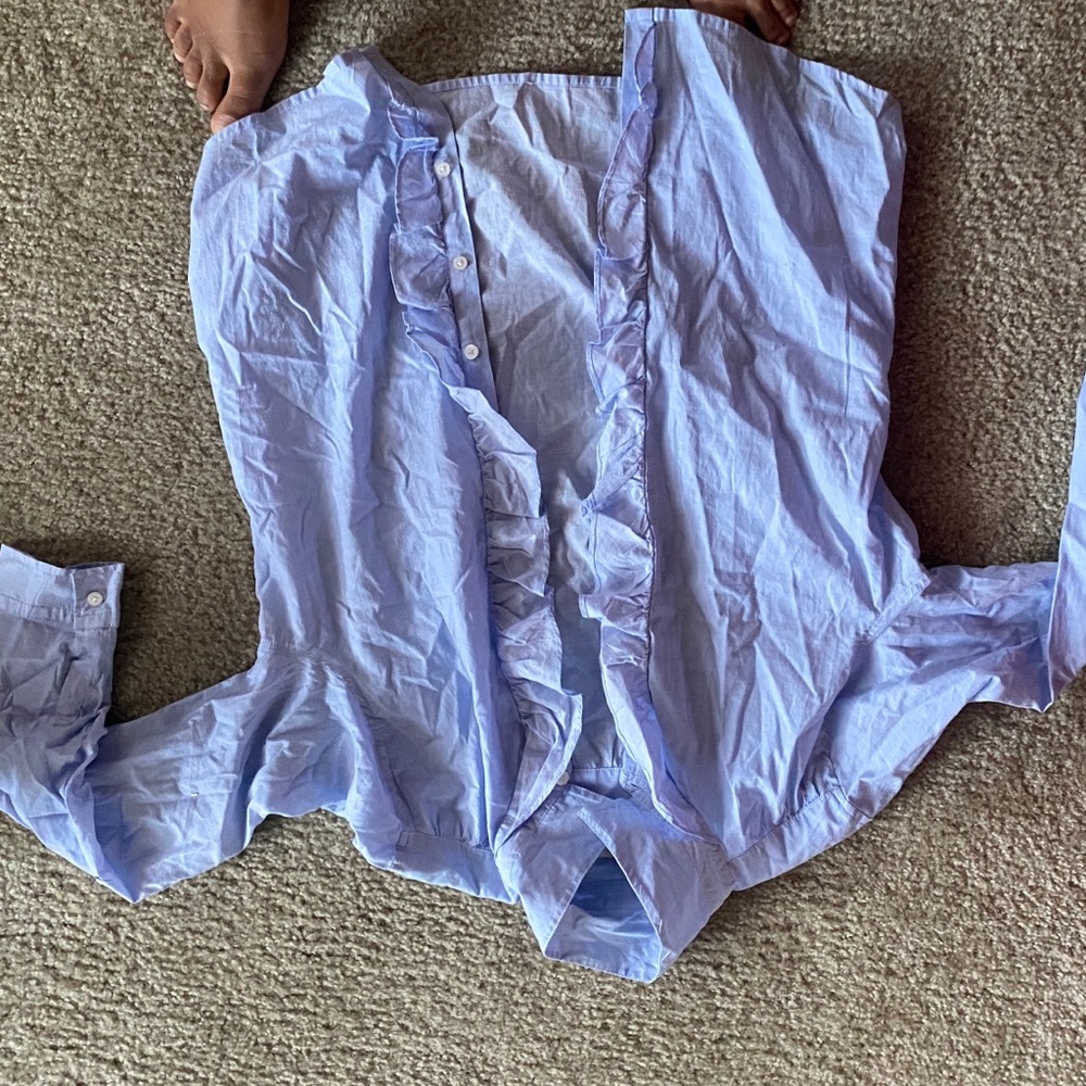 Blue collared shirt